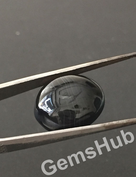 Natural Certified Sulemani Black Hakik Stone, 17.35 ct